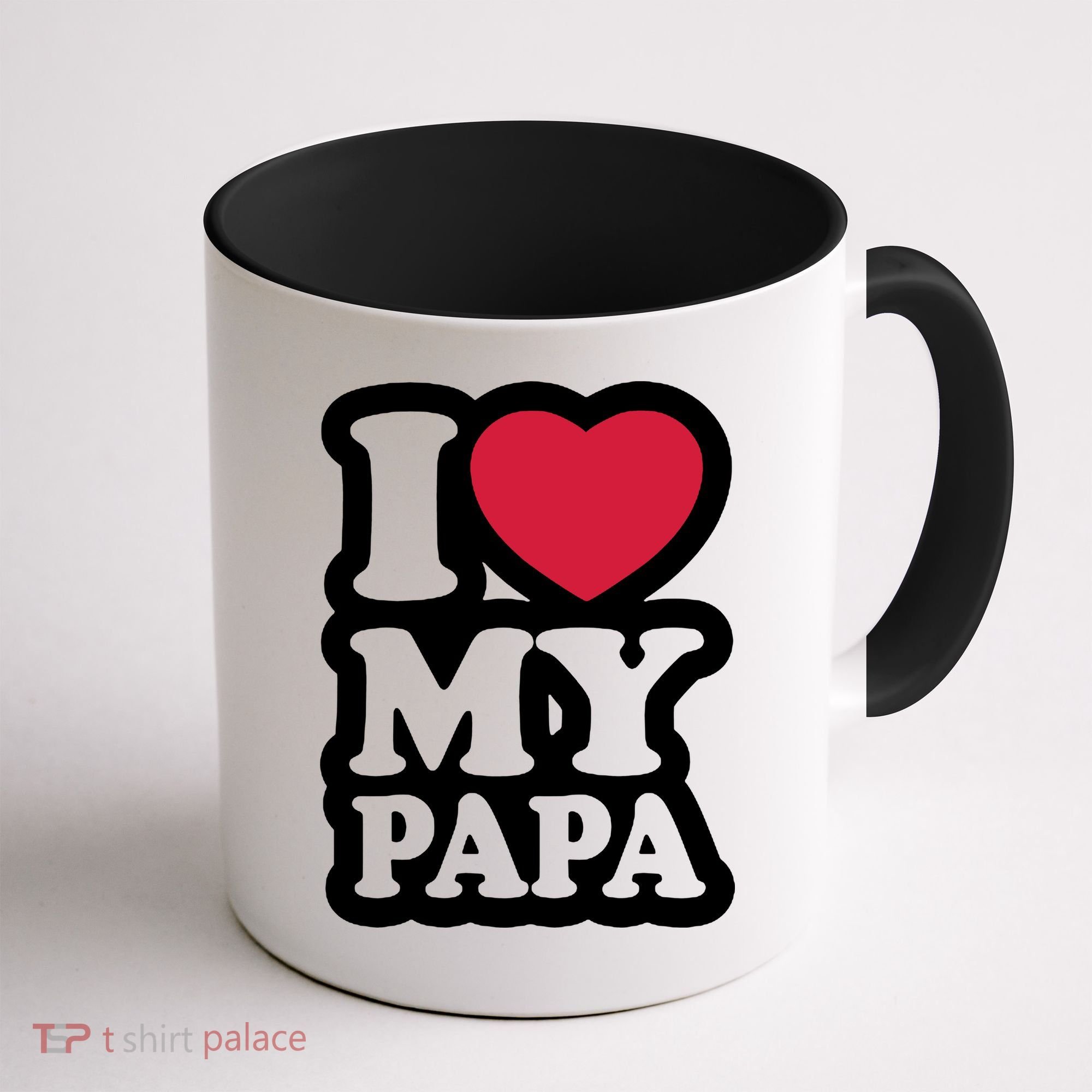 I Love My Papa Retro Coffee Mug