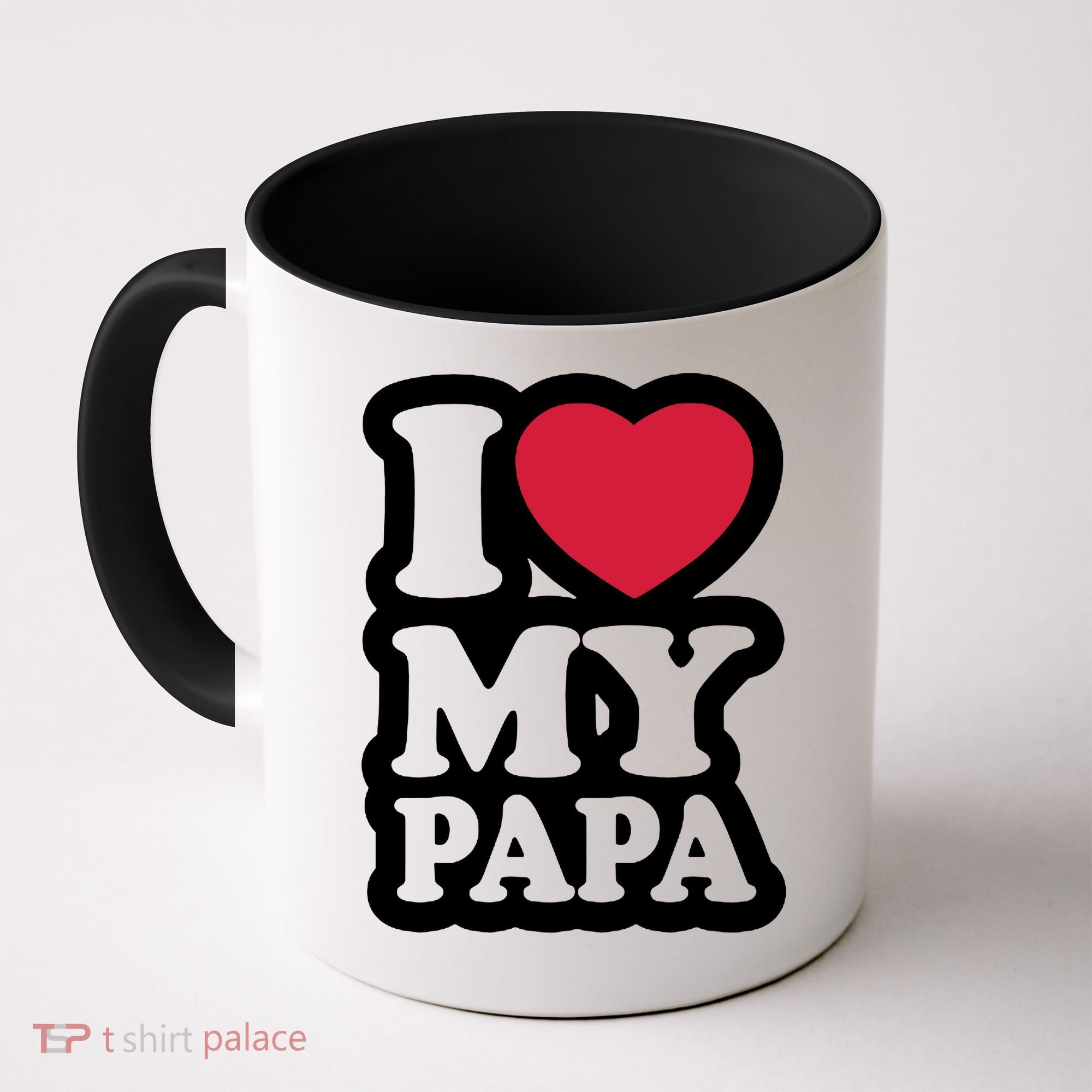 I Love My Papa Retro Coffee Mug