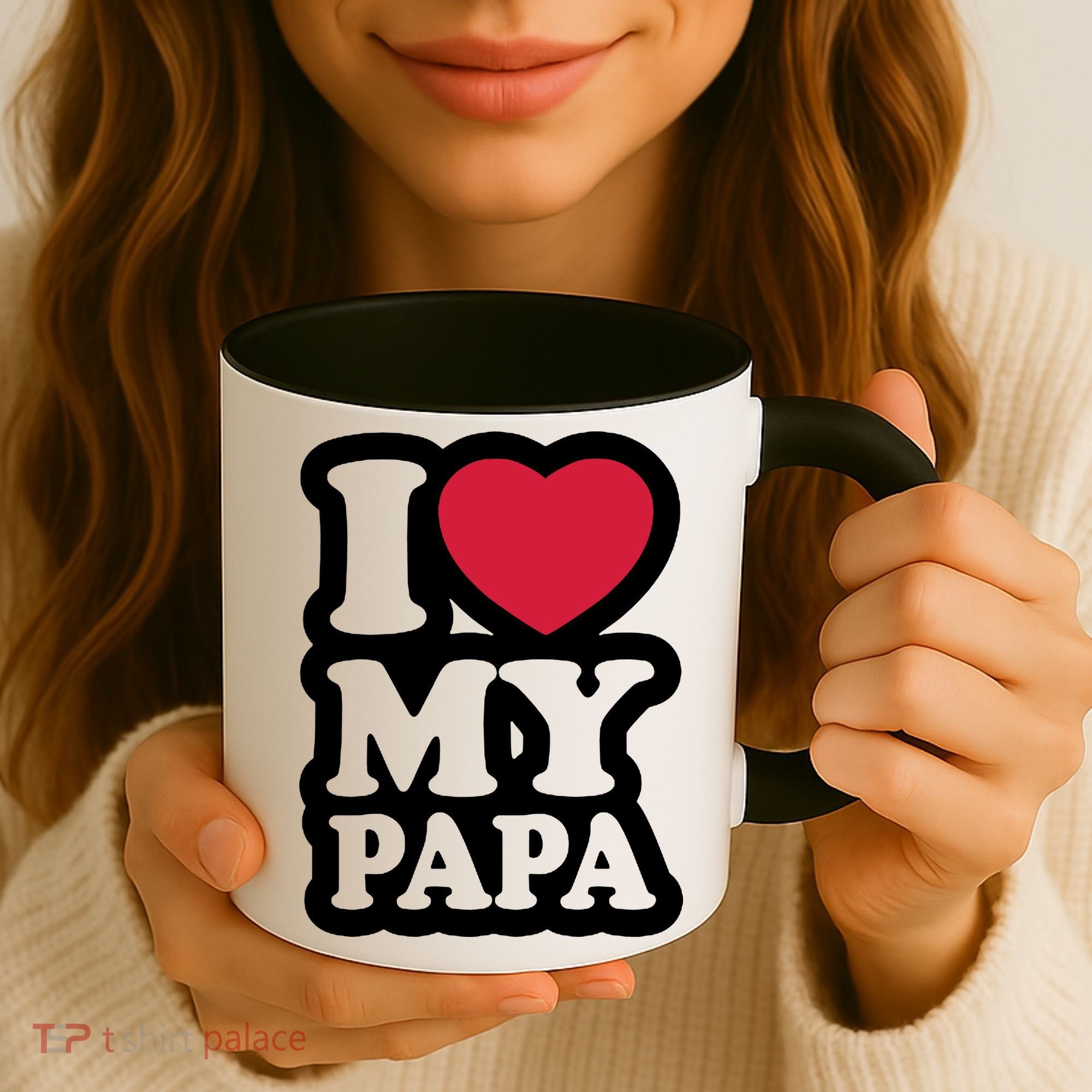 I Love My Papa Retro Coffee Mug