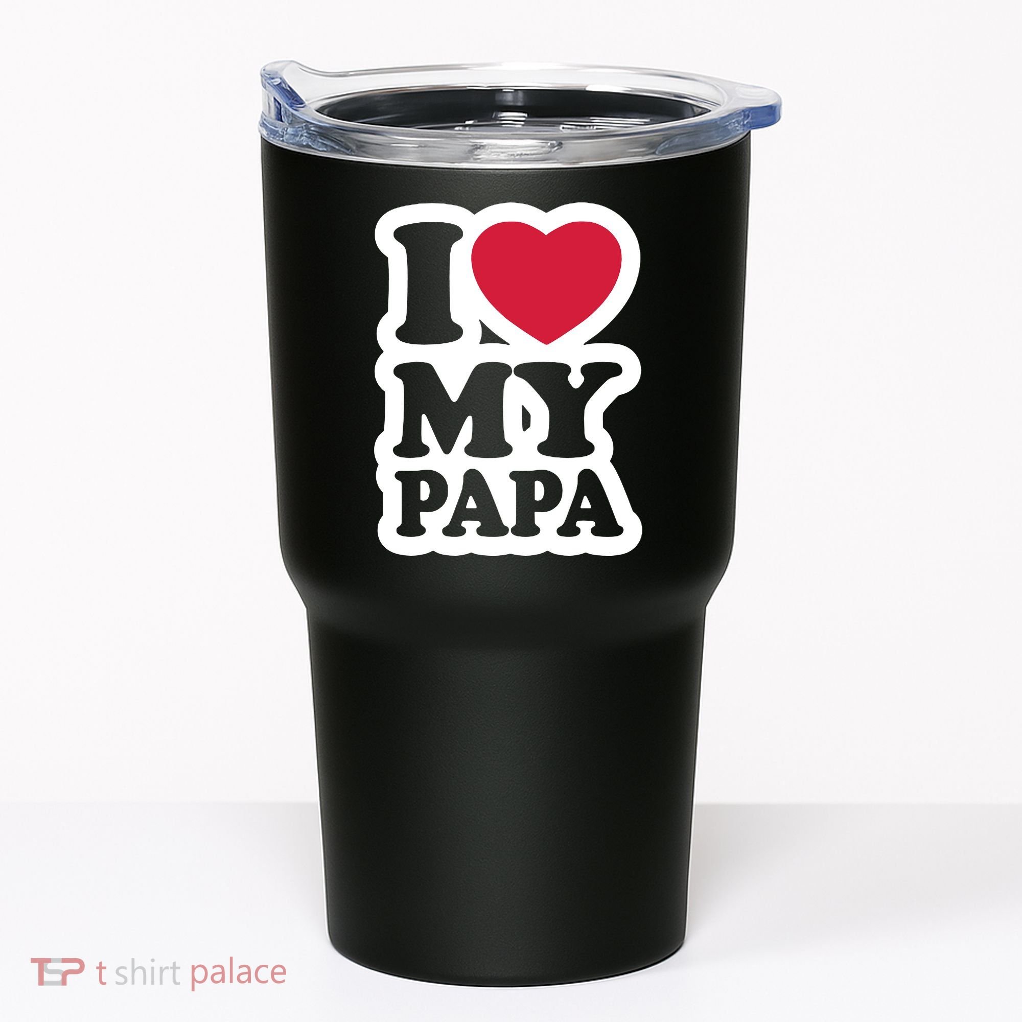 I Love My Papa Retro Tumbler