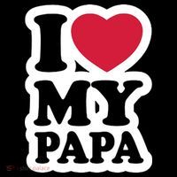 I Love My Papa Retro Mousepad thumb 1