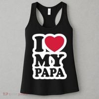 I Love My Papa Retro Women's Tank Top thumb 3