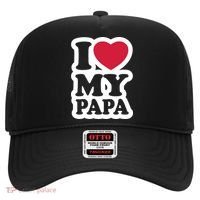 I Love My Papa Retro Hat thumb 0