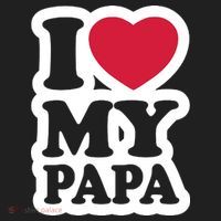 I Love My Papa Retro Hat thumb 2