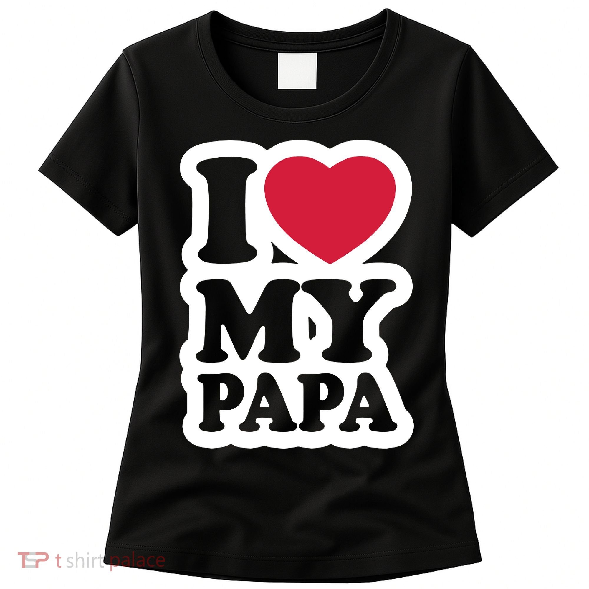 I Love My Papa Retro Women's T-Shirt