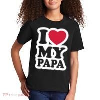 I Love My Papa Retro Kids T-Shirt thumb 2