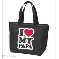 I Love My Papa Retro Tote Bag thumb 3