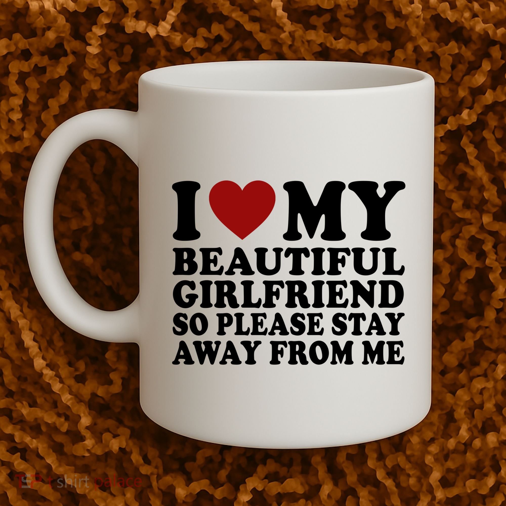 I Love My Girlfriend So Please Stay Away From Me Funny Gift Coffee Mug