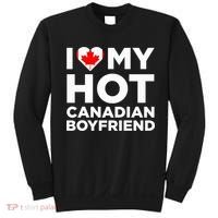 I Love My Hot Canadian Boyfriend Cute Canada Relationship Sweatshirt thumb 0