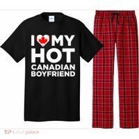 I Love My Hot Canadian Boyfriend Cute Canada Relationship Pajama Set thumb 0