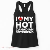 I Love My Hot Canadian Boyfriend Cute Canada Relationship Women's Tank Top thumb 0