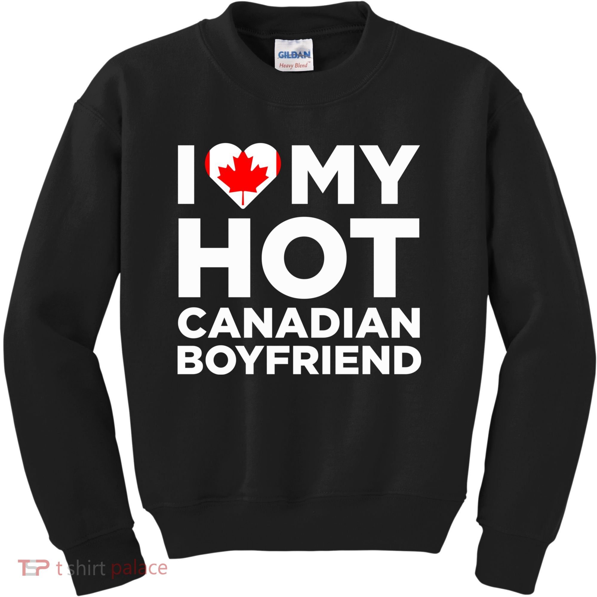 I Love My Hot Canadian Boyfriend Cute Canada Relationship Kids Sweatshirt