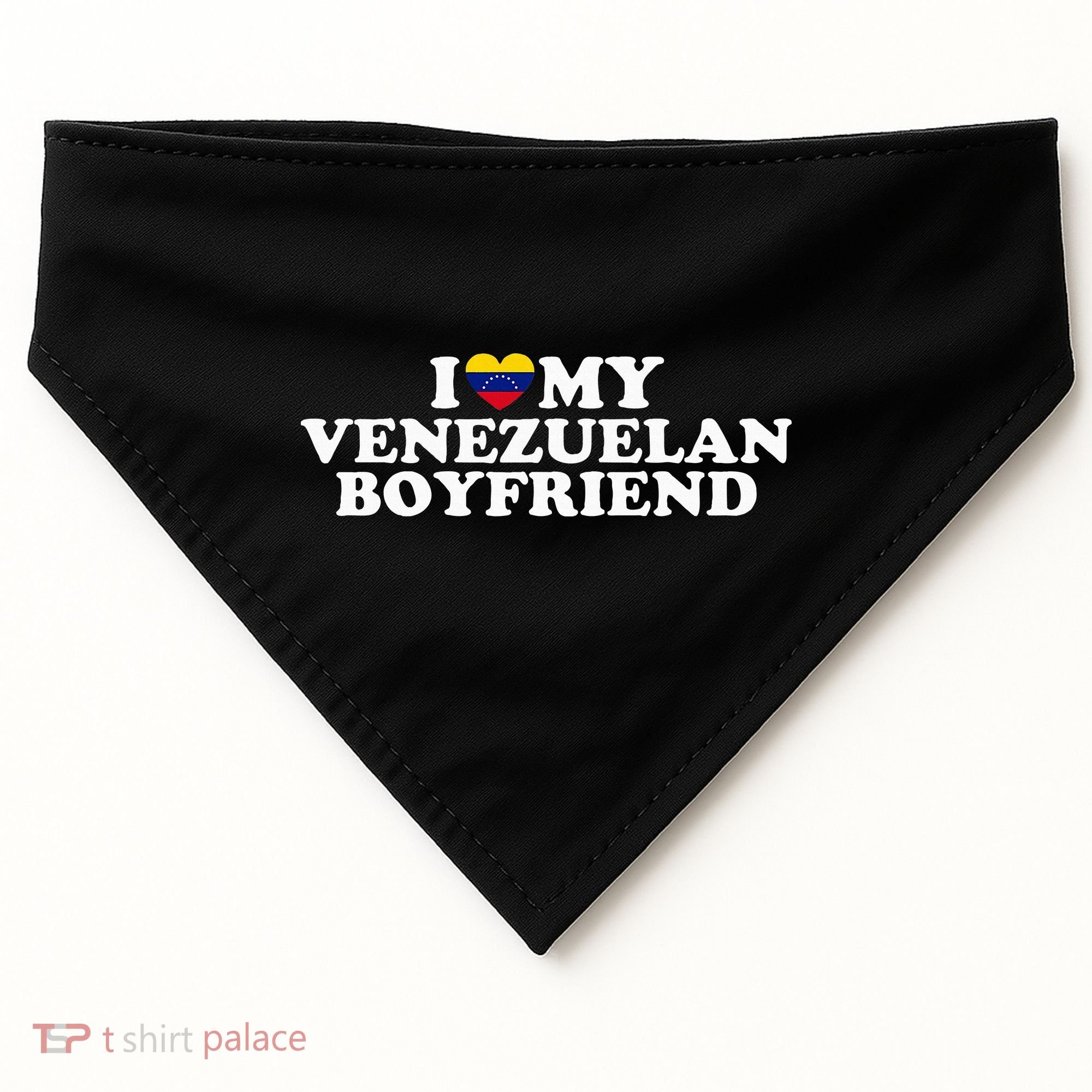 I Love My Venezuelan Boyfriend USA-Made Doggie Bandana