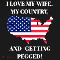 I LOVE MY WIFE MY COUNTRY AND GETTING PEGGED! Women's Tank Top thumb 5