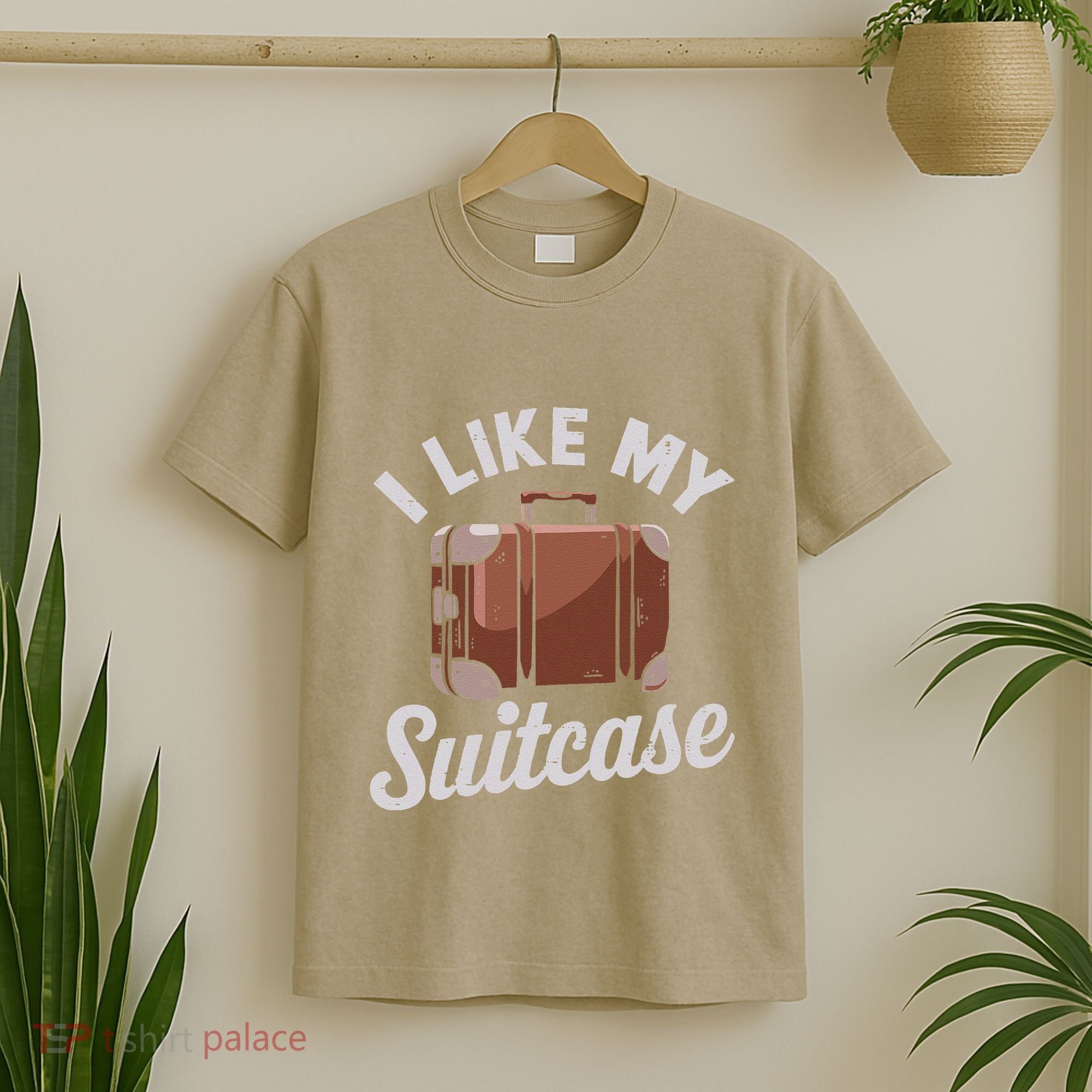 I Like My Suitcase Funny Travel Bag Humor Meme T-Shirt