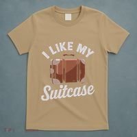 I Like My Suitcase Funny Travel Bag Humor Meme T-Shirt thumb 5