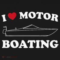 I Love Motor Boating Outfit Motorboat Lover Boater T-Shirt thumb 7