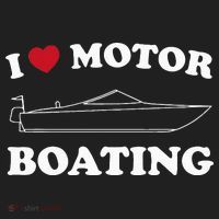 I Love Motor Boating Outfit Motorboat Lover Boater Beanie thumb 2