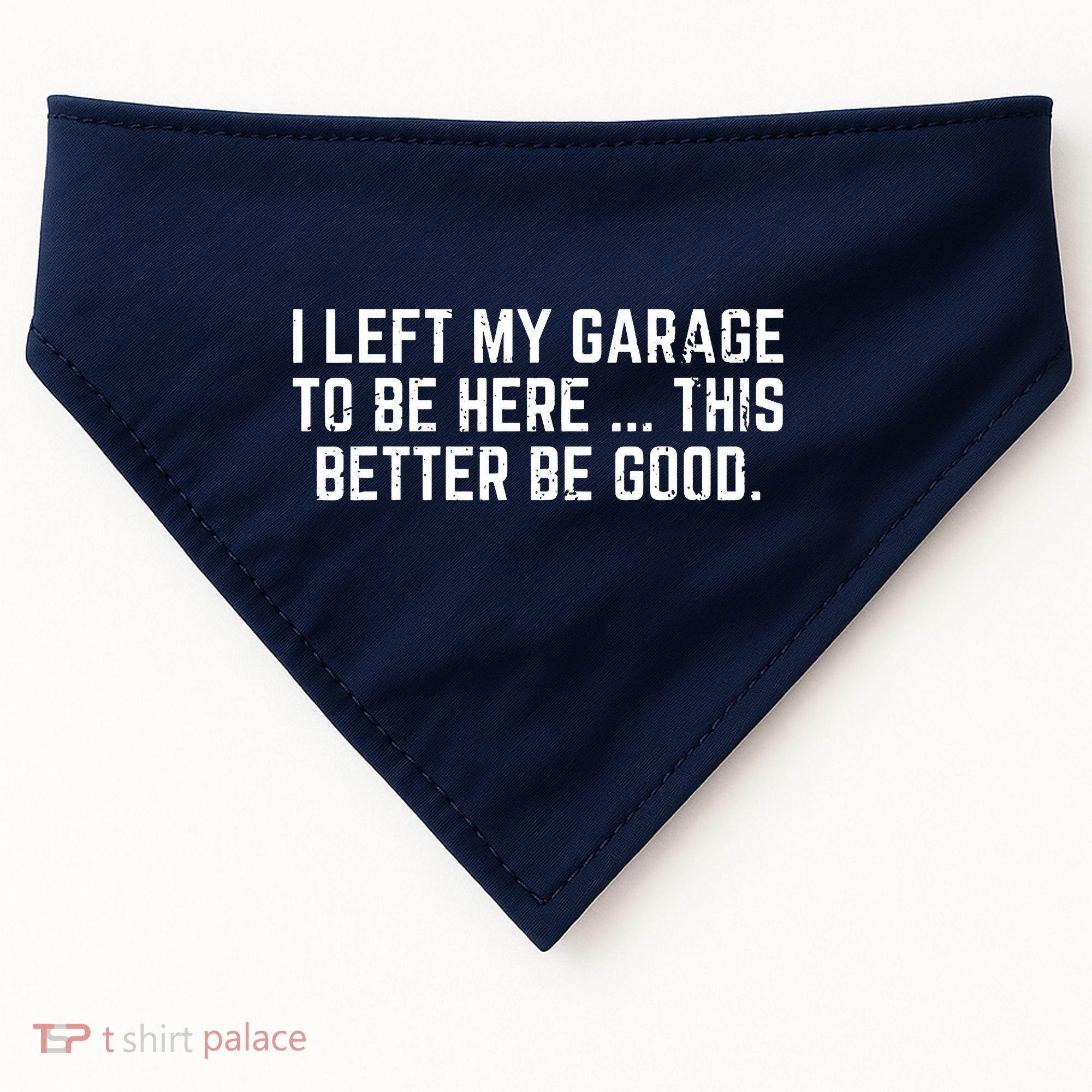 I Left My Garage To Be Here This Better Be Good USA-Made Doggie Bandana