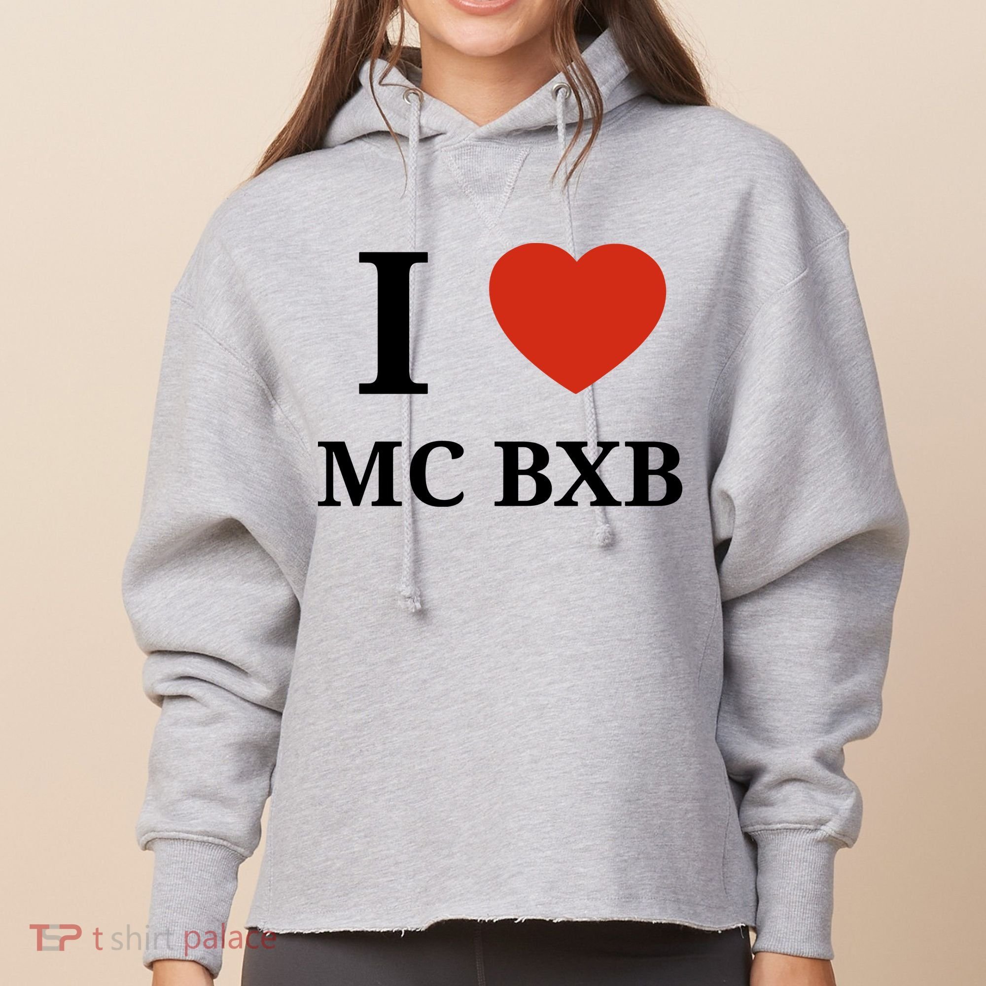 I Love Mc Bxb Ladies Heavyweight Boxy Pullover Hoodie