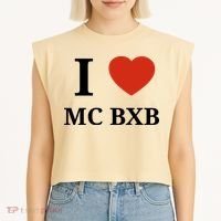 I Love Mc Bxb Garment-Dyed Women's Muscle Tee thumb 2