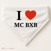 I Love Mc Bxb USA-Made Doggie Bandana thumb 0