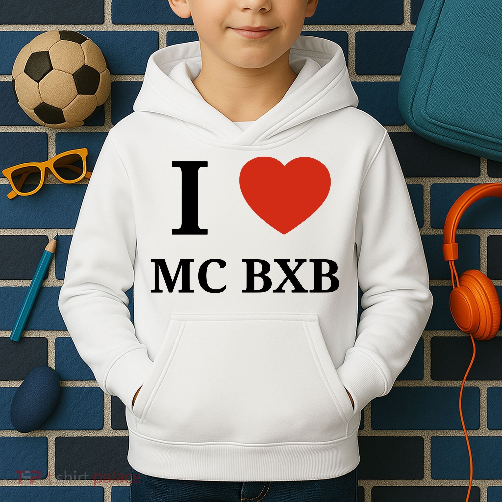 I Love Mc Bxb Kids Hoodie