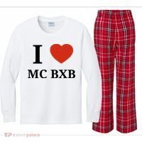 I Love Mc Bxb Kids Long Sleeve Plaid Pajama Set thumb 0