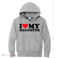 I Love My Daughter Kids Hoodie thumb 0
