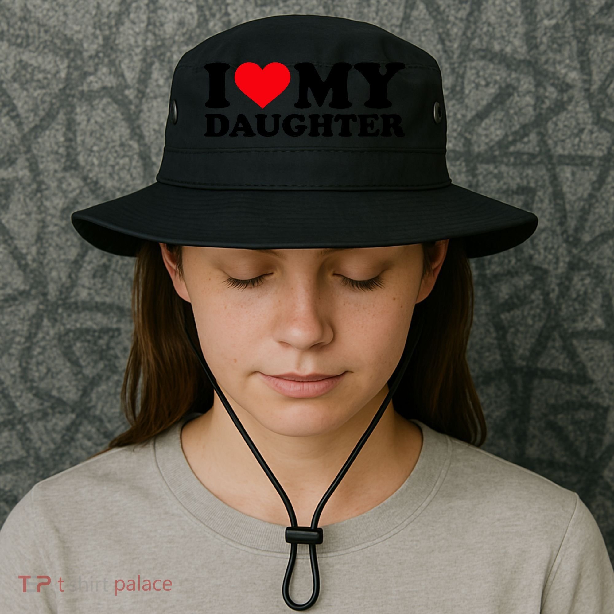 I Love My Daughter Bucket Hat