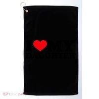 I Love My Daughter Golf Towel thumb 0