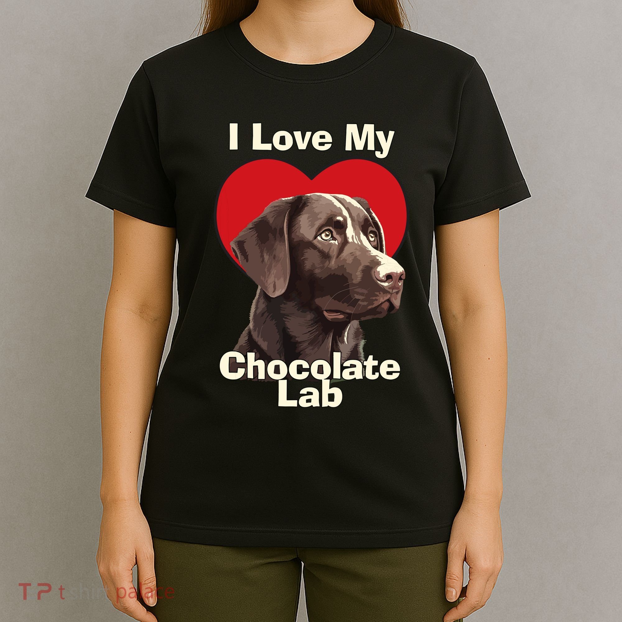 I Love My Chocolate Lab Chocolate Labrador Puppy Dog T-Shirt