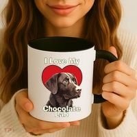 I Love My Chocolate Lab Chocolate Labrador Puppy Dog Coffee Mug thumb 3