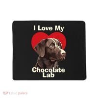 I Love My Chocolate Lab Chocolate Labrador Puppy Dog Mousepad thumb 0