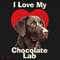 I Love My Chocolate Lab Chocolate Labrador Puppy Dog Women's Tank Top thumb 5