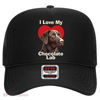 I Love My Chocolate Lab Chocolate Labrador Puppy Dog Hat thumb 0