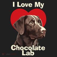 I Love My Chocolate Lab Chocolate Labrador Puppy Dog Hat thumb 2