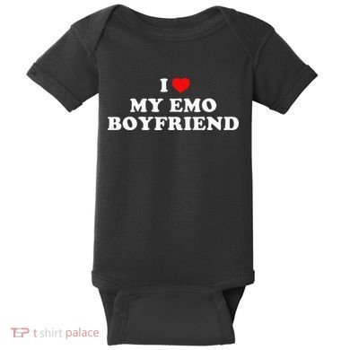 I Love My Emo Boyfriend Baby Bodysuit