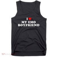 I Love My Emo Boyfriend Tank Top thumb 0