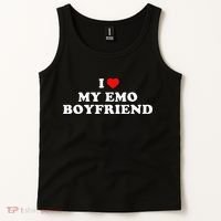I Love My Emo Boyfriend Tank Top thumb 2