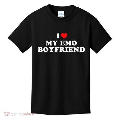 I Love My Emo Boyfriend Kids T-Shirt