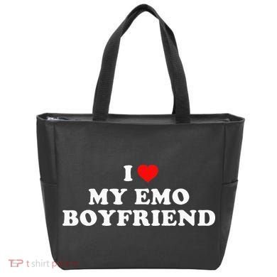 I Love My Emo Boyfriend Tote Bag