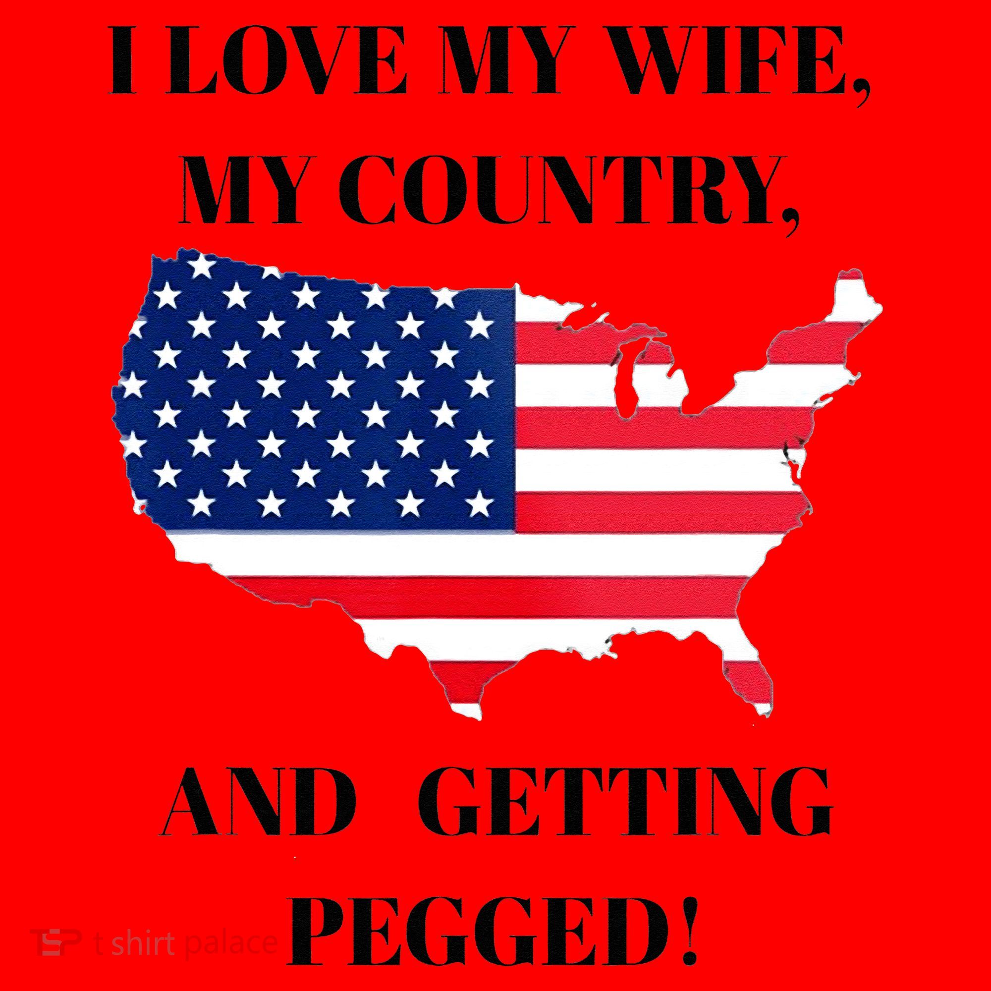 I LOVE MY WIFE, MY COUNTRY, AND GETTING PEGGED!  Santa Hat