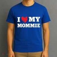 I Love My Mommie Favorite Family Member Valentines Mom Gift T-Shirt thumb 3
