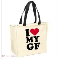 I Love My GF Girlfriend Tote Bag thumb 2