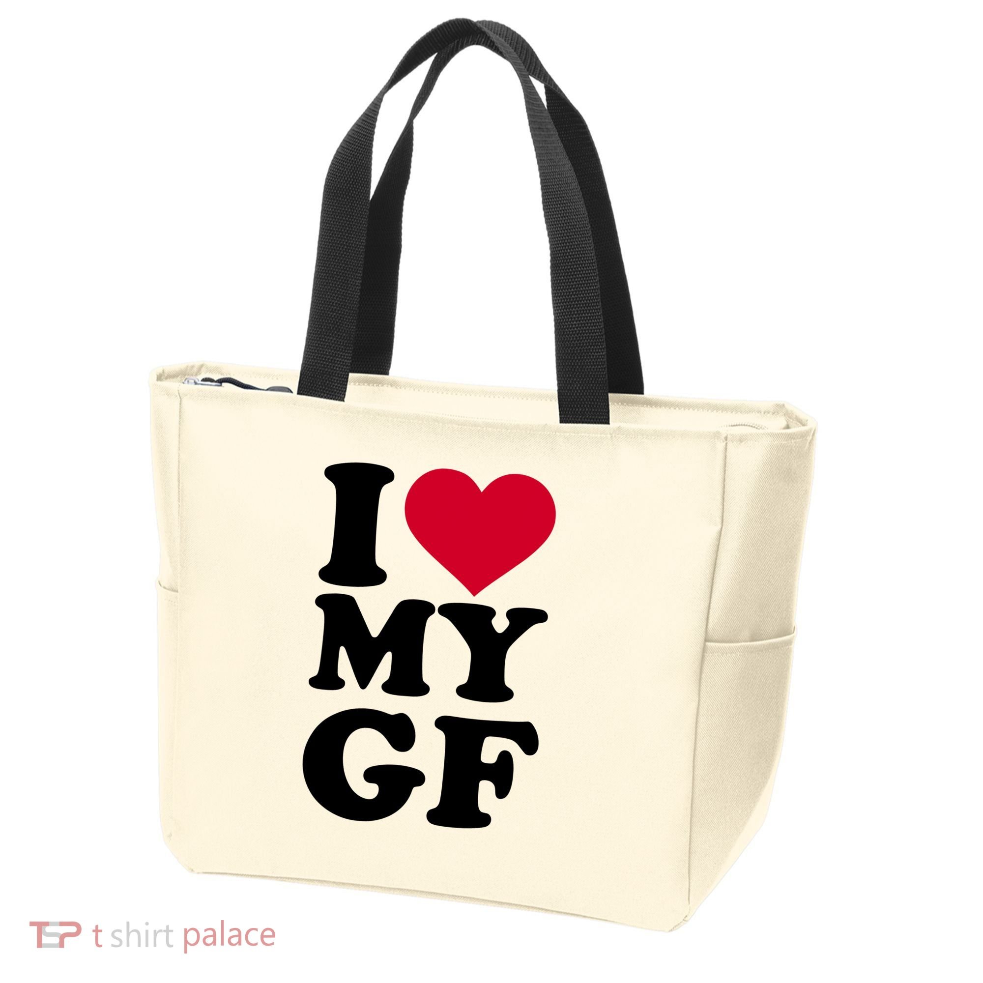 I Love My GF Girlfriend Tote Bag