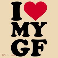 I Love My GF Girlfriend Tote Bag thumb 4