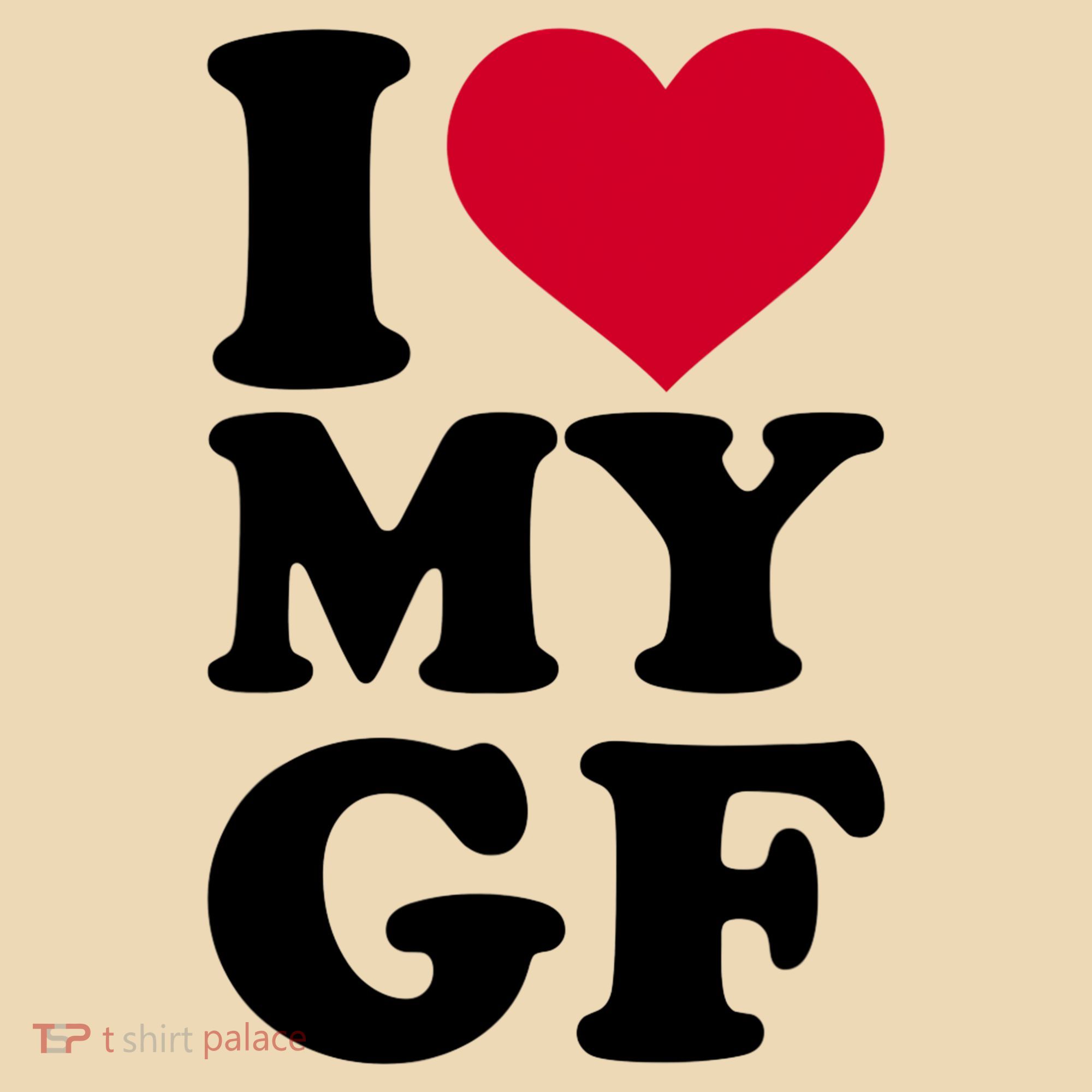 I Love My GF Girlfriend Tote Bag