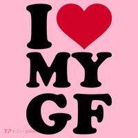 I Love My GF Girlfriend Coaster thumb 2