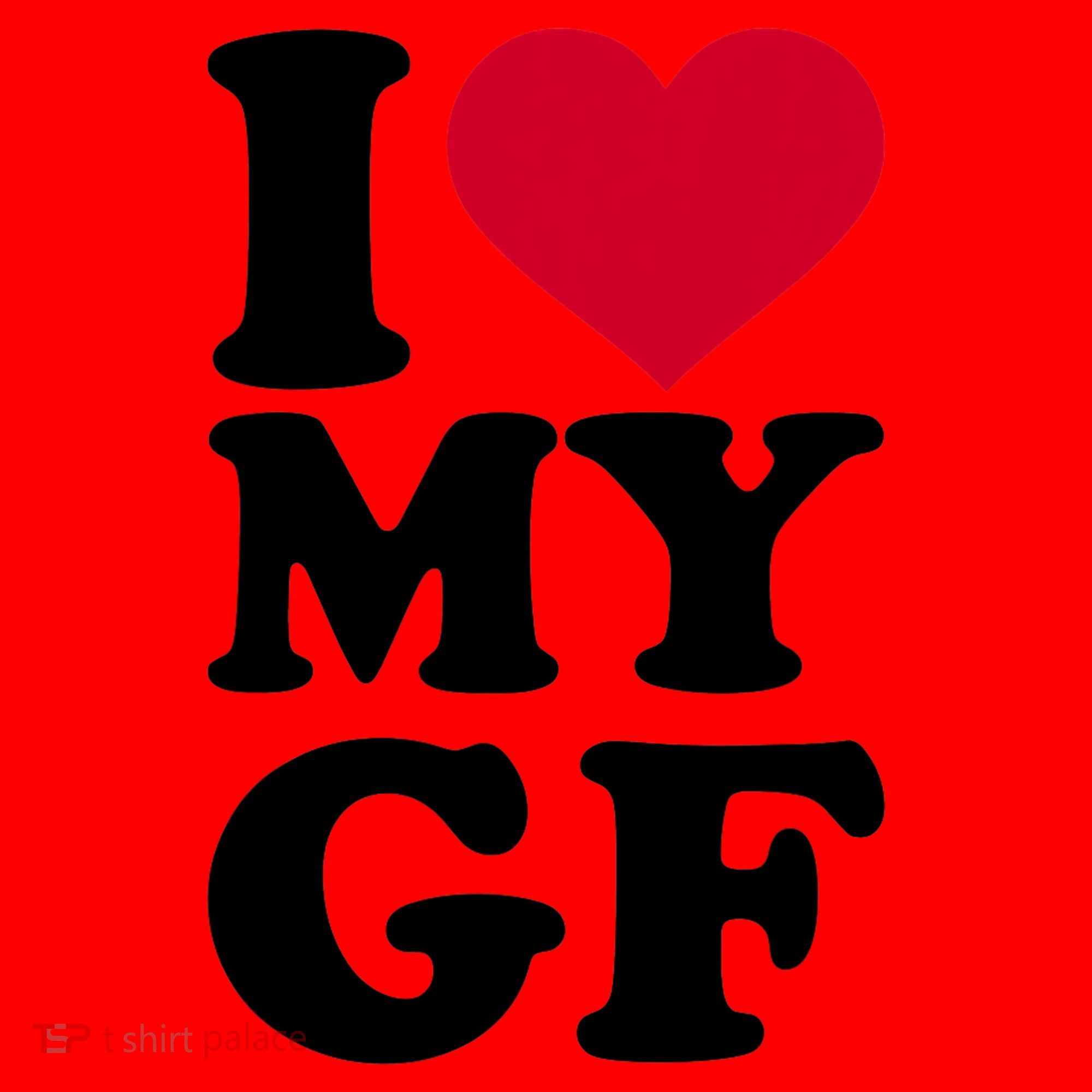 I Love My GF Girlfriend Santa Hat